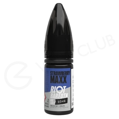 Strawberry Maxx Nic Salt E-Liquid by Riot Bar Edition