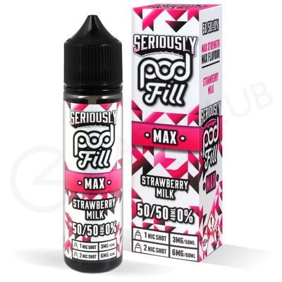 Strawberry Milk Shortfill E-Liquid by Seriously Pod Fill Max 40ml