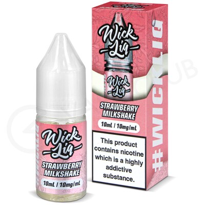Strawberry Milkshake Nic Salt E-Liquid by Wick Liq Bar Juice