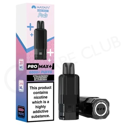Strawberry Raspberry Blueberry Hayati Pro Max Plus Refill Pack