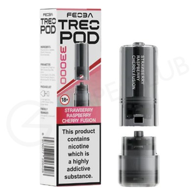 Strawberry Raspberry Cherry Fusion Feoba Treo 33K Refill Pack