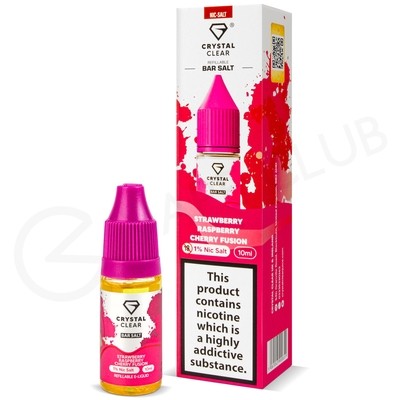 Strawberry Raspberry Cherry Fusion Nic Salt E-Liquid by Crystal Clear