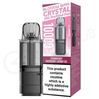 Strawberry Raspberry Cherry Ice Bloody Bar Crystal 10K Refill Pack