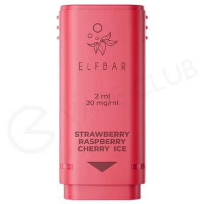 Strawberry Raspberry Cherry Ice Elf Bar 1200 Prefilled Pod