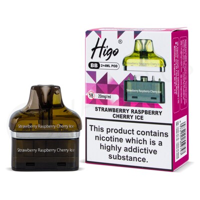 Strawberry Raspberry Cherry Ice Higo BB 4000 Refill Pods