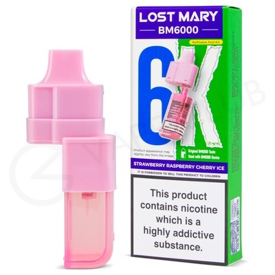 Strawberry Raspberry Cherry Ice Lost Mary BM6000 Refill Pack