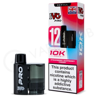 Strawberry Raspberry Cherry IVG Pro 12 Refill Pack