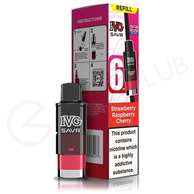 Strawberry Raspberry Cherry IVG Savr Refill Pack