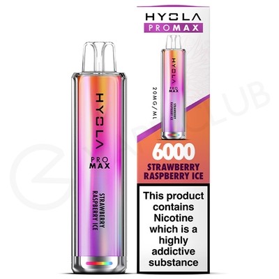 Strawberry Raspberry Ice Hyola Pro Max HY6000 Disposable Vape