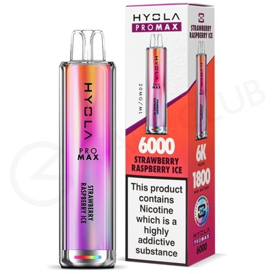 Strawberry Raspberry Ice Hyola Pro Max HY6000 Disposable Vape