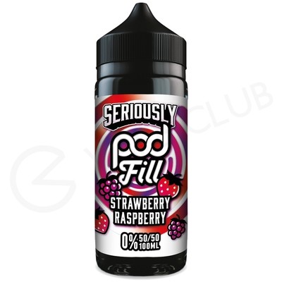 Strawberry Raspberry Shortfill E-Liquid by Seriously Pod Fill 100ml