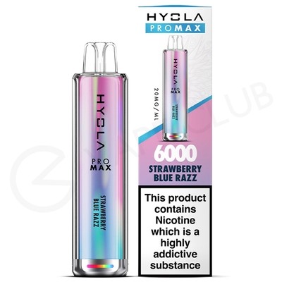 Strawberry Razz Blue Hyola Pro Max HY6000 Disposable Vape