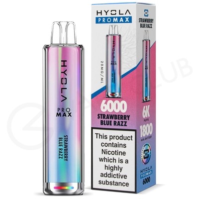 Strawberry Blue Razz Hyola Pro Max HY6000 Disposable Vape