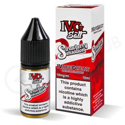 Strawberry Sensation Nic Salt E-Liquid by IVG