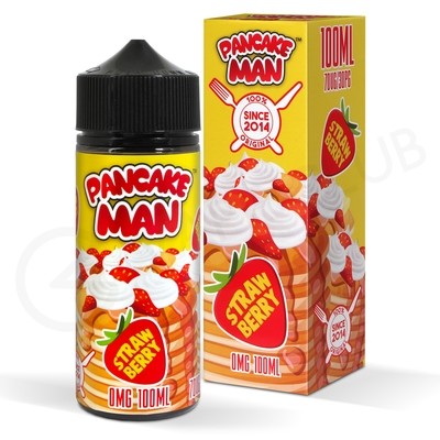 Strawberry Shortfill E-Liquid by Pancake Man 100ml