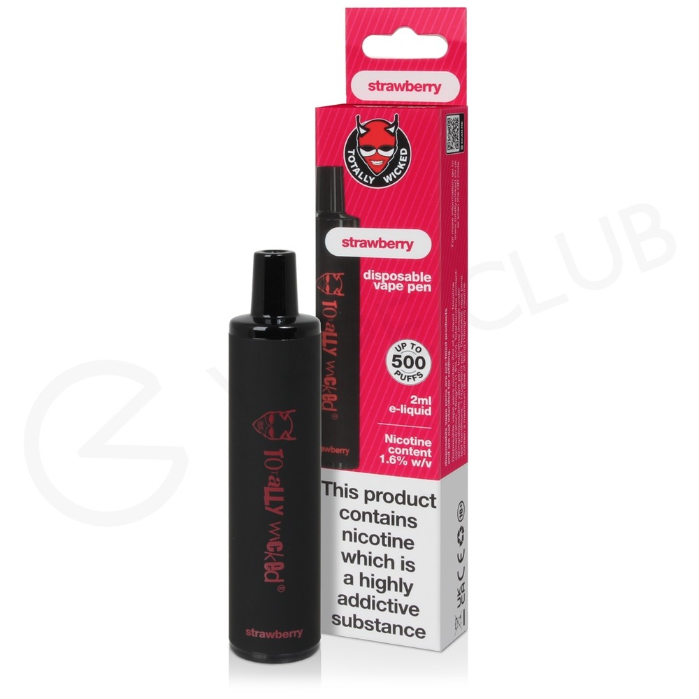 Strawberry Totally Wicked Disposable Vape