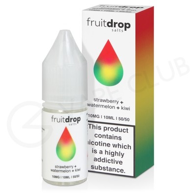 Strawberry Watermelon & Kiwi Nic Salt E-Liquid by Fruit Drop