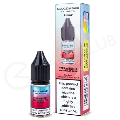 Strawberry Watermelon B-Gum Nic Salt E-Liquid by Bloody Bar