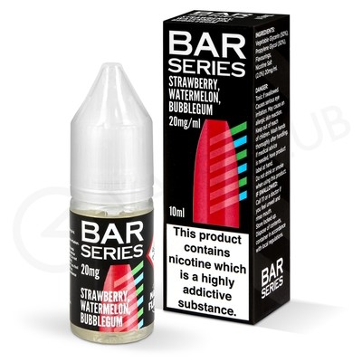 Strawberry Watermelon Bubblegum Nic Salt E-Liquid by Bar Series