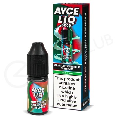 Strawberry Watermelon Bubblegum Nic Salt E-Liquid by Dovpo Ayce Liq 5000