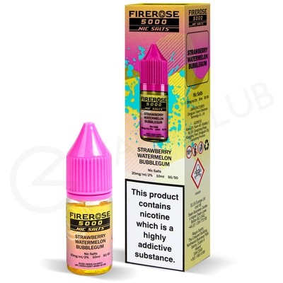 Strawberry Watermelon Bubblegum Nic Salt E-Liquid by Elux Firerose