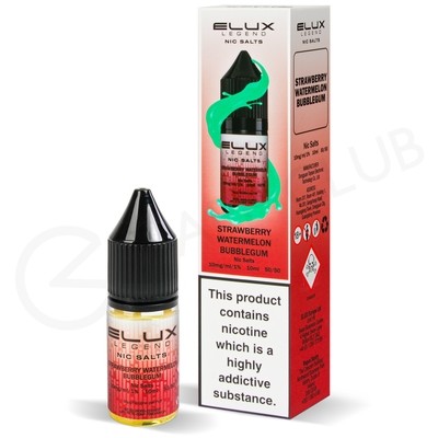 Strawberry Watermelon Bubblegum Nic Salt E-Liquid by Elux Legend