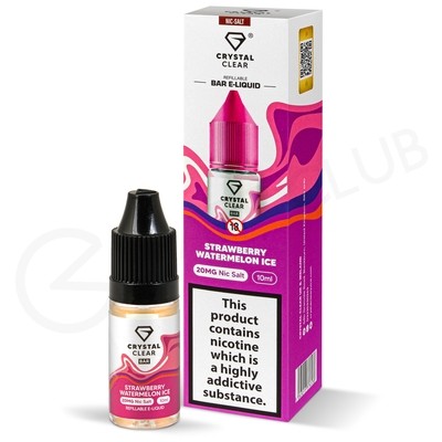 Strawberry Watermelon Ice Nic Salt E-Liquid by Crystal Clear