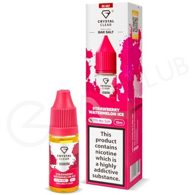 Strawberry Watermelon Ice Nic Salt E-Liquid by Crystal Clear