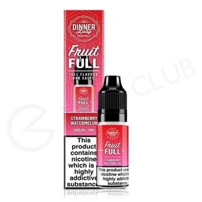 Strawberry Watermelon Nic Salt E-Liquid by Dinner Lady Fruit Full