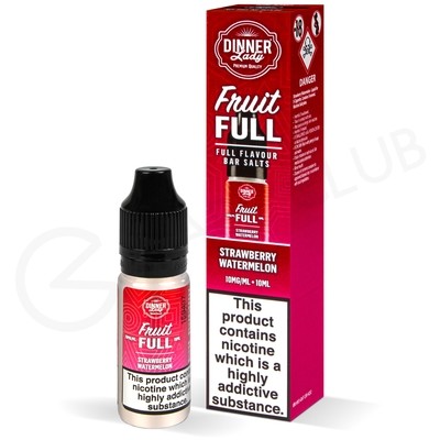 Strawberry Watermelon Nic Salt E-Liquid by Dinner Lady Fruit Full