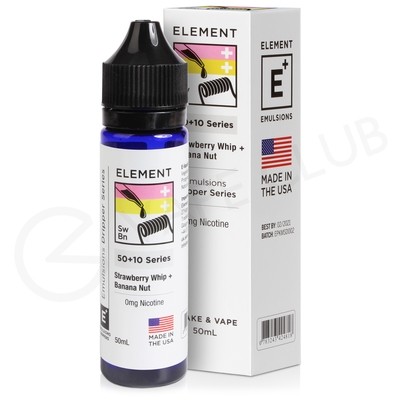 Strawberry Whip & Banana Nut Shortfill E-Liquid by Element Emulsions 50ml
