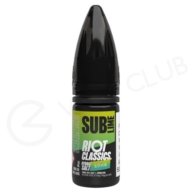 Sub-Lime Hybrid Salt E-Liquid by Riot Squad