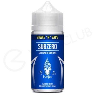 Subzero Shortfill E-Liquid by Purity 50ml