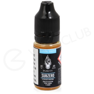 Subzero Ultra Salt E-Liquid by Purity