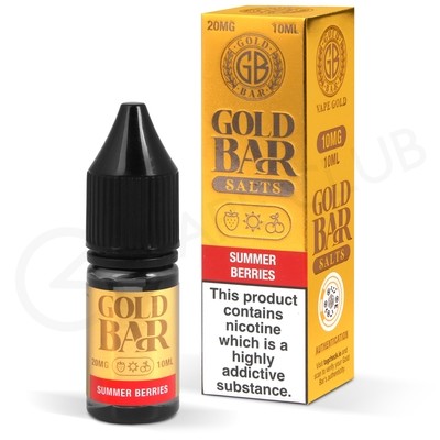 Summer Berries Nic Salt E-Liquid by Gold Bar Salts