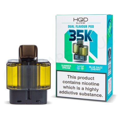 Summer Dream & Blue Razz Cherry HQD Glow Air 35K Refill Pods
