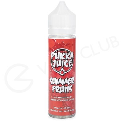 Summer Fruits Shortfill E-Liquid by Pukka Juice 50ml