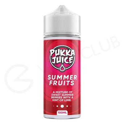 Summer Fruits Shortfill E-Liquid by Pukka Juice 100ml