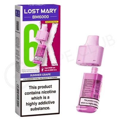 Summer Grape Lost Mary BM6000 Refill Pack
