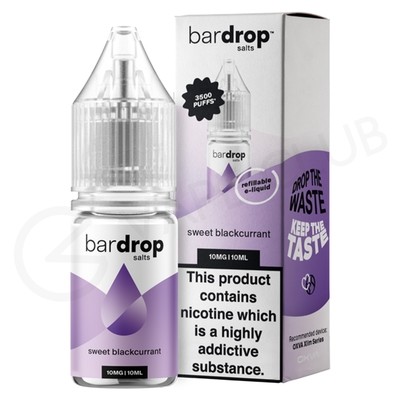 Sweet Blackcurrant Nic Salt E-Liquid by Bar Drop Salts