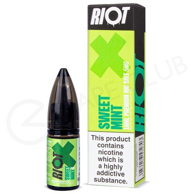 Sweet Mint Nic Salt E-Liquid by Riot X