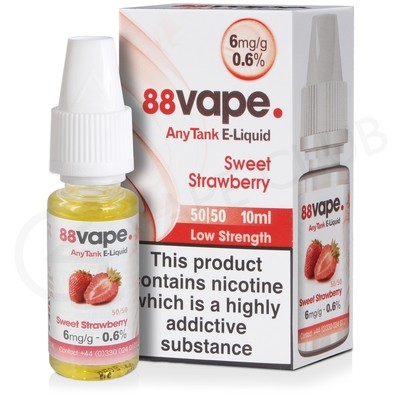 Sweet Strawberry E-Liquid by 88Vape Any Tank