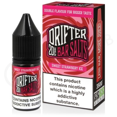 Sweet Strawberry Ice Nic Salt E-Liquid by Drifter Bar Salts