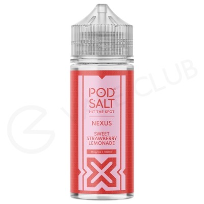 Sweet Strawberry Lemonade Shortfill E-Liquid by Pod Salt Nexus 100ml