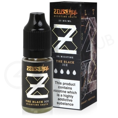 The Black Ice Nic Salt E-Liquid by Zeus Juice
