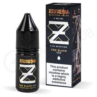 The Black Ice Nic Salt E-Liquid by Zeus Juice