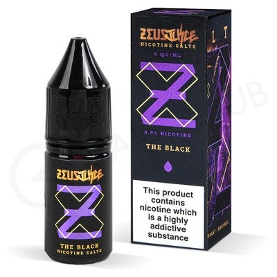 The Black Nic Salt E-Liquid by Zeus Juice