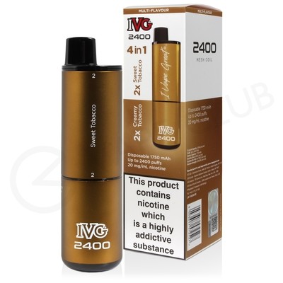 Tobacco Edition IVG 2400 Disposable Vape