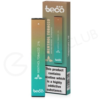 Menthol Tobacco Beco Bar Disposable Device