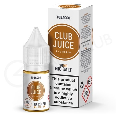 Tobacco Nic Salt E-Liquid by Club Juice